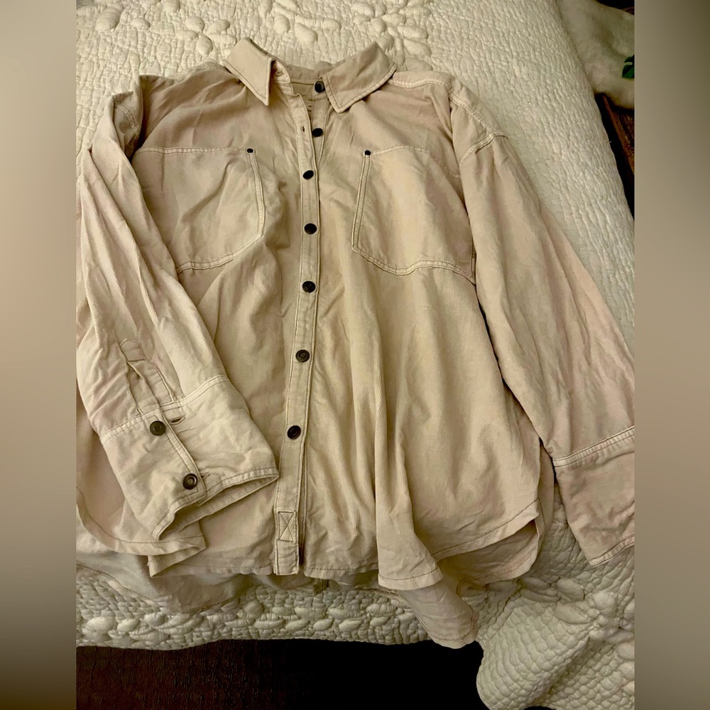 Oversized ladies corduroy  shirt size lg We The Free